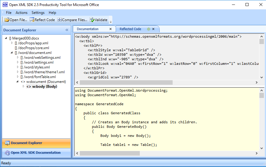 openxml html to docx